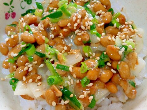 納豆の食べ方-ゆず大根＆壬生菜♪